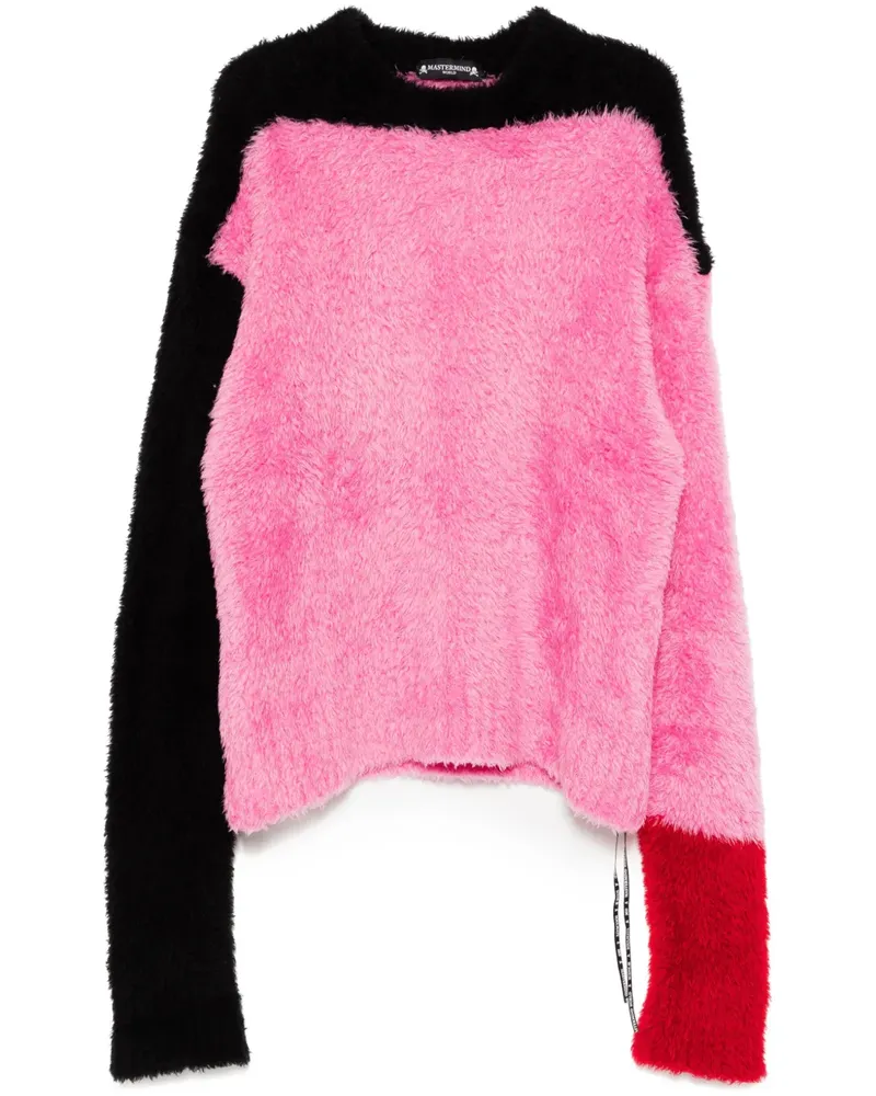Mastermind World Pullover mit Jacquard-Logo - Rosa Rosa