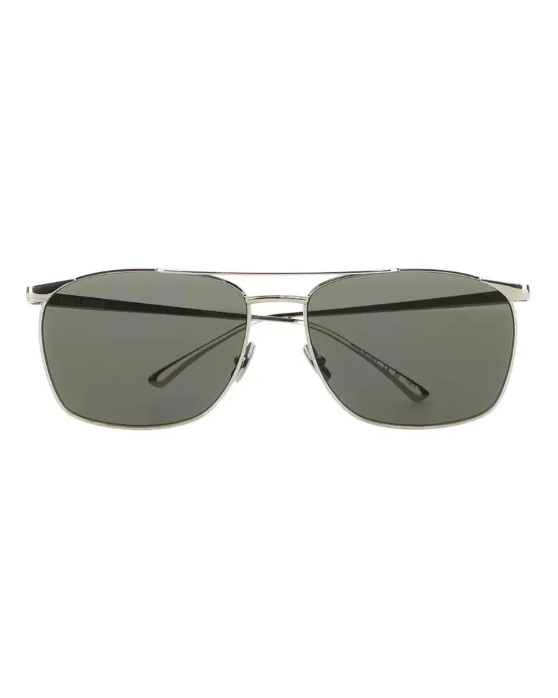 Saint Laurent rectangle-frame sunglasses - Silber Silber