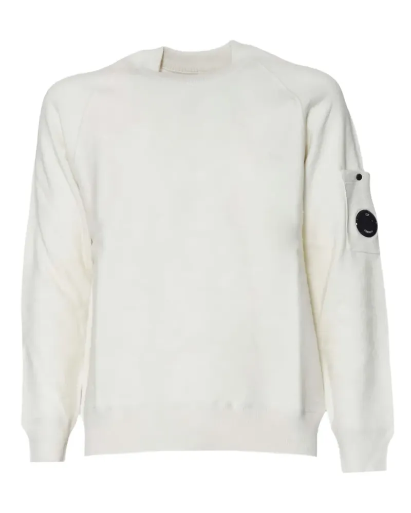 C.P. Company Pullover mit aufgesetzter Tasche - Weiß Weiß