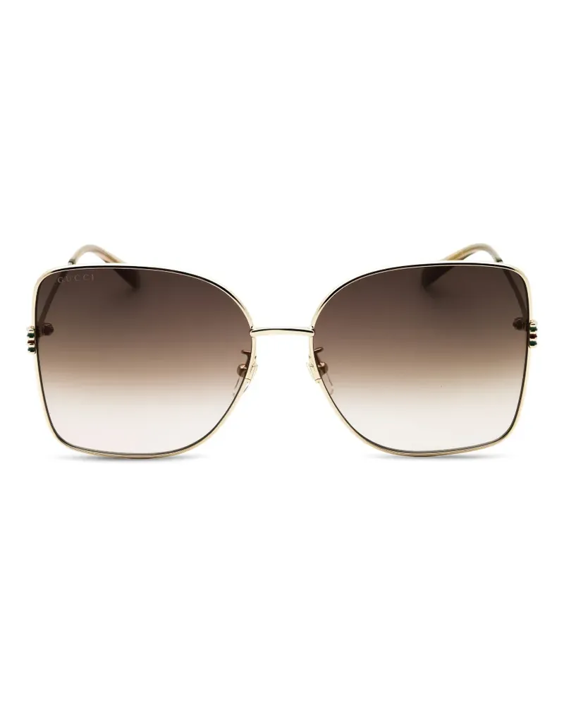 Gucci Sonnenbrille im Oversized-Look - Gold Gold