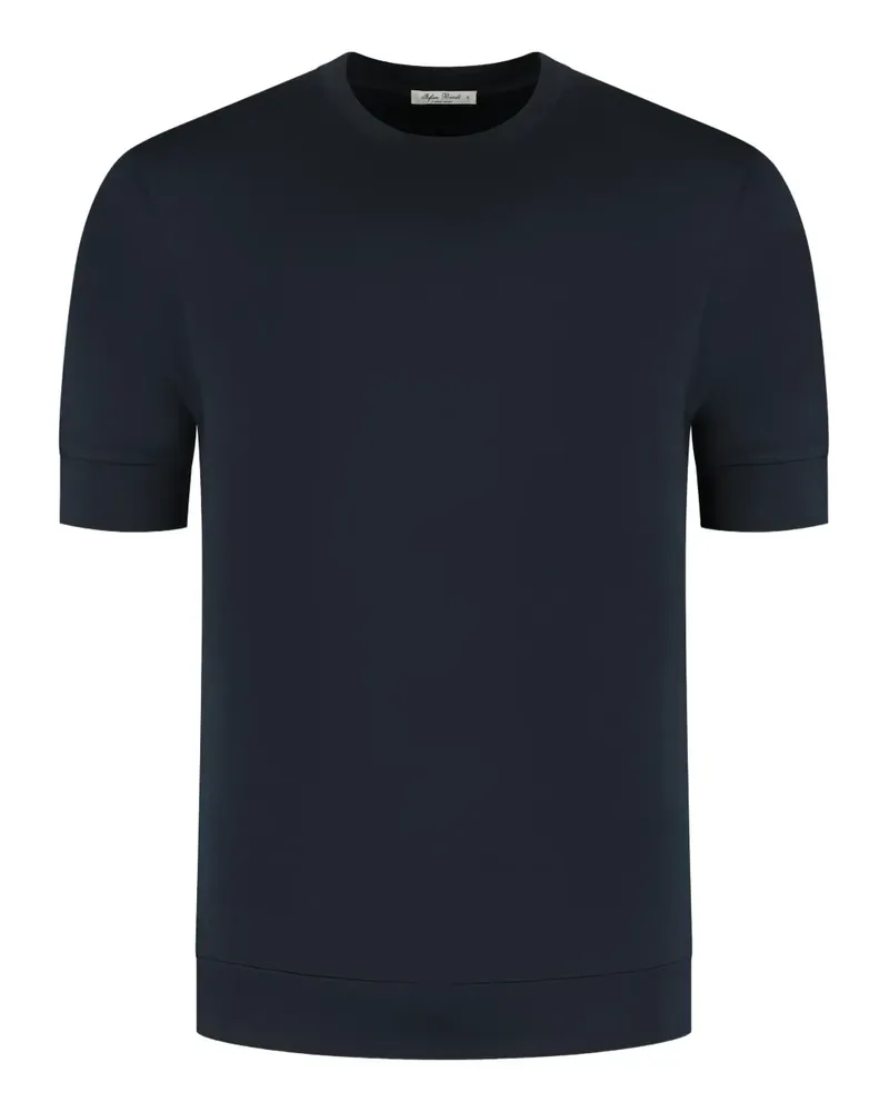 Stefan Brandt T-Shirt mit Rundhalsausschnitt - Blau Blau