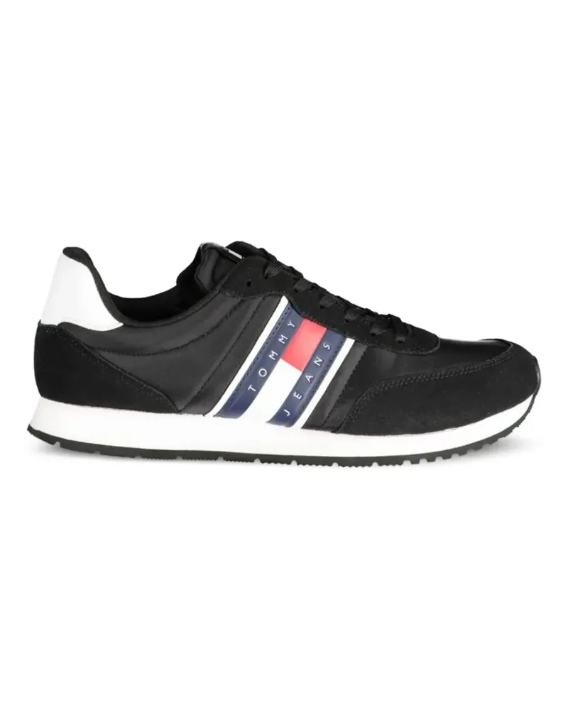 Tommy Hilfiger Sneakers mit Logo-Print - Schwarz Schwarz