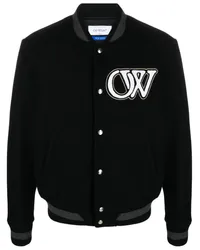 OFF-WHITE Bomberjacke im College-Look Schwarz