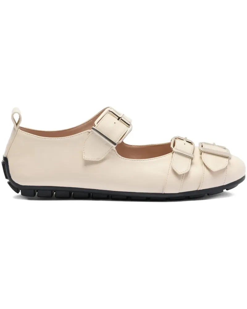 Simone Rocha Ballerinas mit Dreifach-Schnalle - Nude Nude
