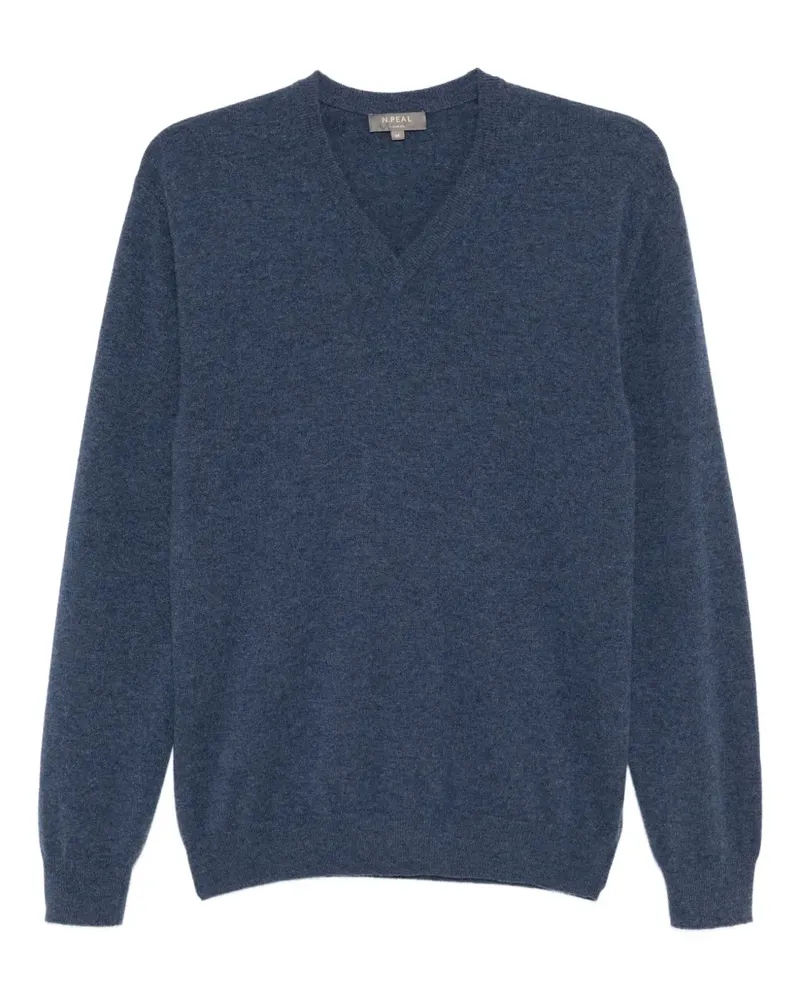 N.Peal Burlington Pullover - Blau Blau