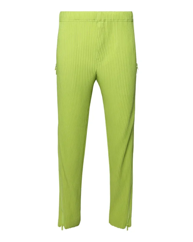 Issey Miyake Bundfaltenhose mit Reißverschlüssen - Grün Grün