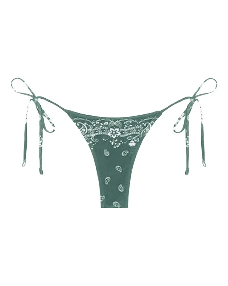 TROPIC of C paisley-print tie-side bottoms - Grün Grün