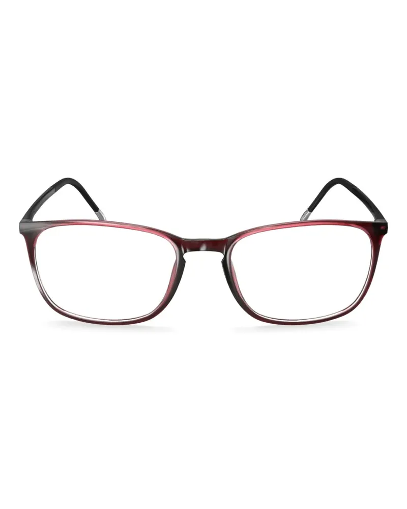 Silhouette SPX Illusion rectangle-frame glasses - Rot Rot