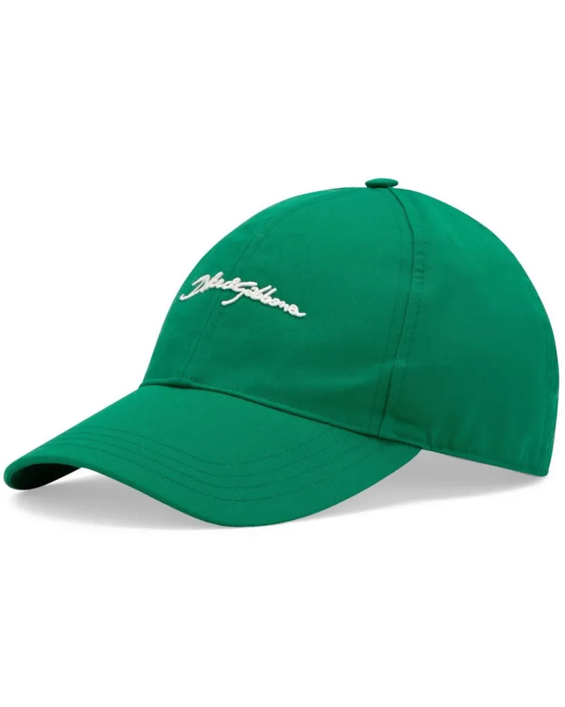 Dolce & Gabbana Baseballkappe mit Logo - Grün Grün