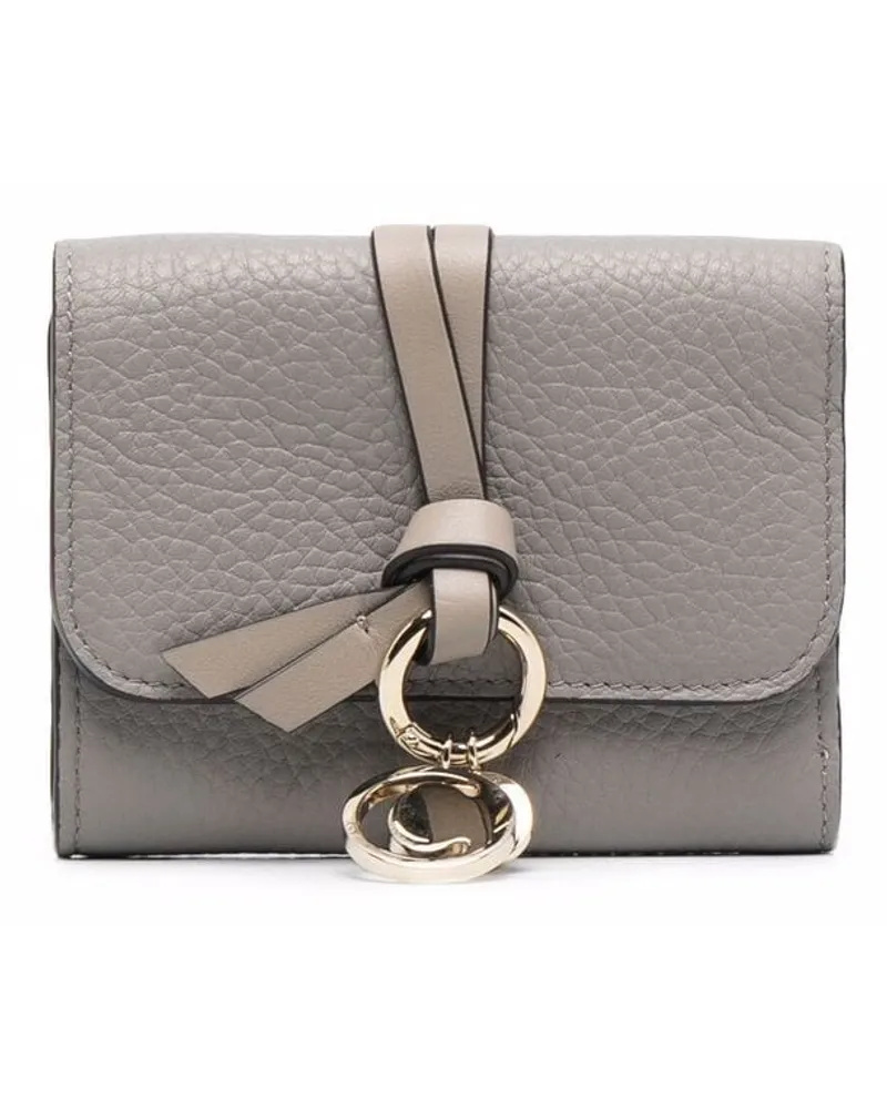 Chloé Alphabet Portemonnaie - Grau Grau
