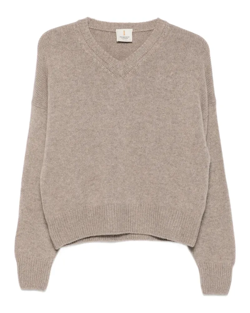 INCENTIVE! cashmere Connie Pullover mit V-Ausschnitt - Nude Nude