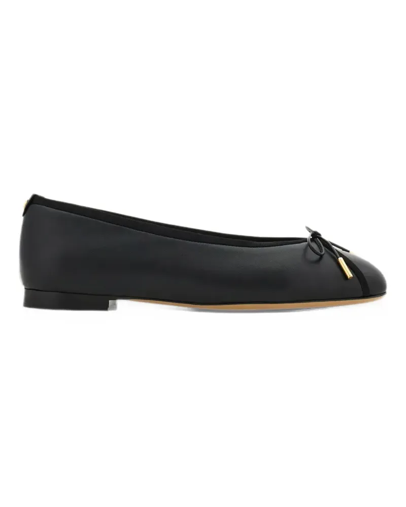 Ferragamo Ballerinas mit Schleifendetail - Schwarz Schwarz