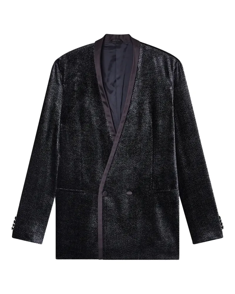 Giorgio Armani Doppelreihiges Sakko - Schwarz Schwarz