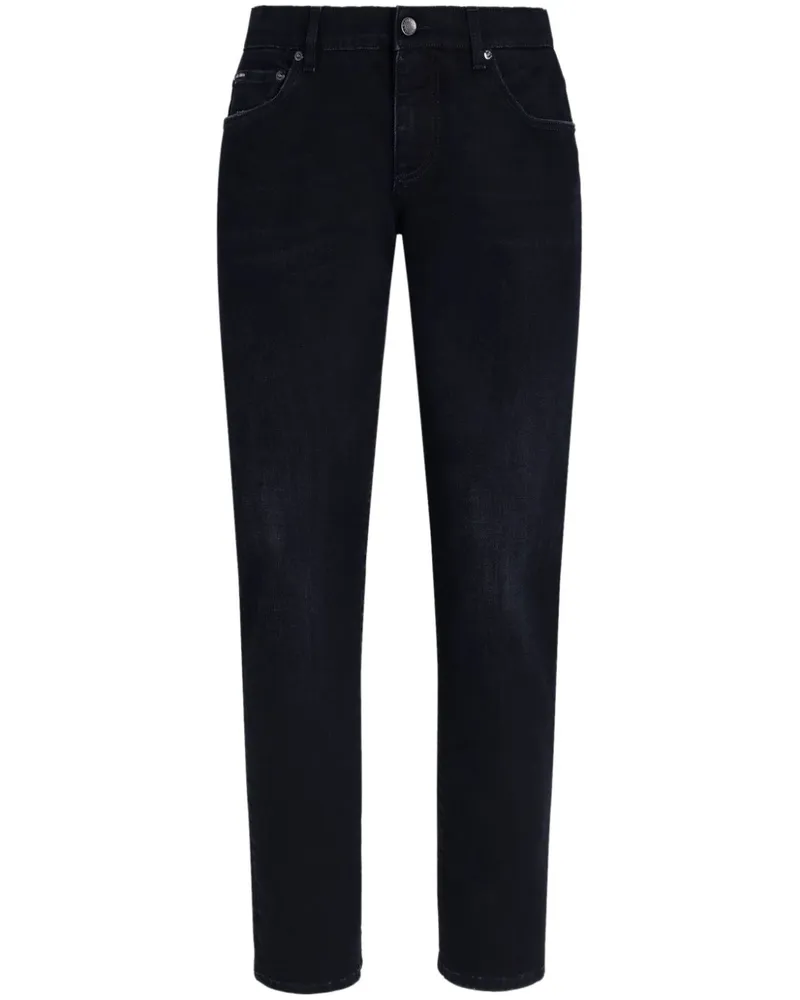 Dolce & Gabbana Schmale Jeans - Schwarz Schwarz