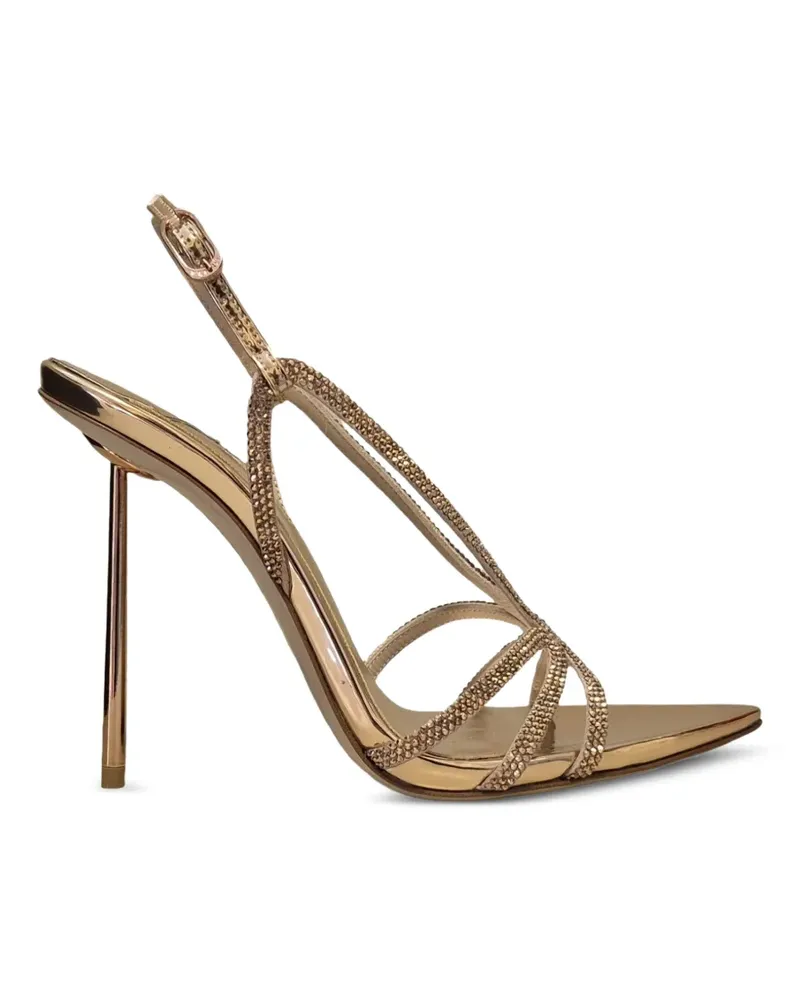 Le Silla Euginie Sandalen mit Kristallen - Gold Gold