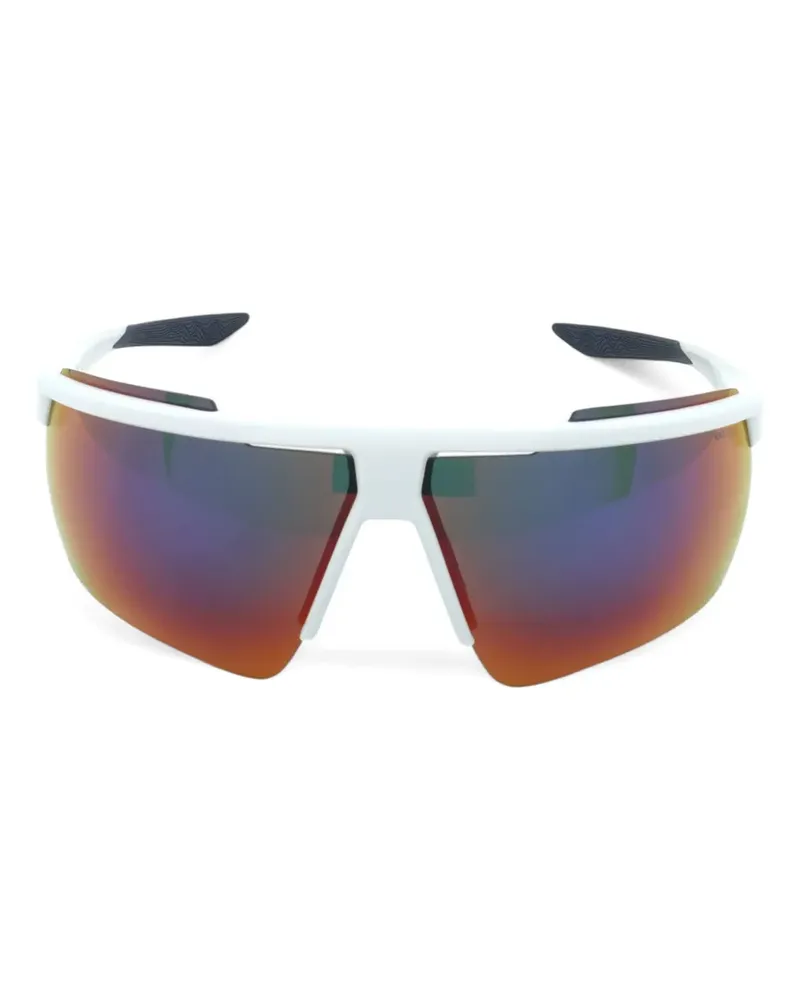 Nike Sonnenbrille mit Shield-Gestell - Weiß Weiß