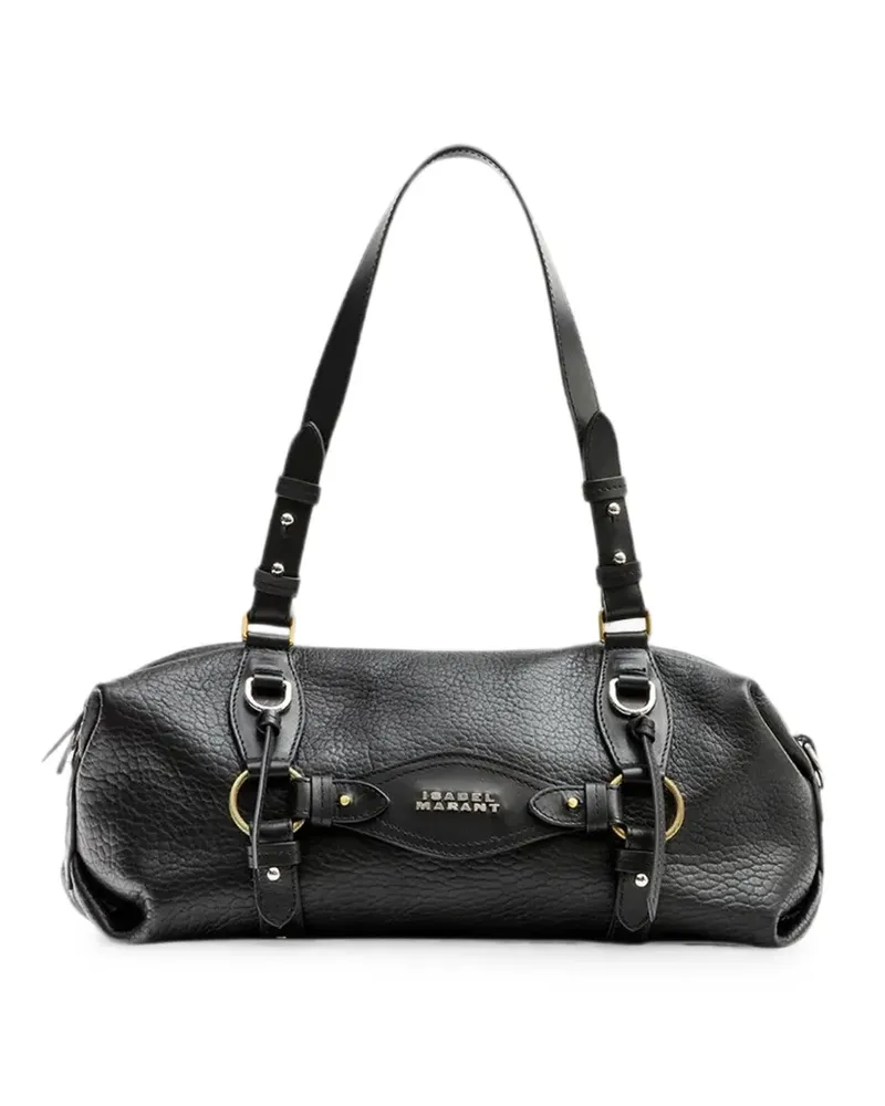 Isabel Marant mini Tilpa buckle-detail pebbled shoulder bag - Schwarz Schwarz