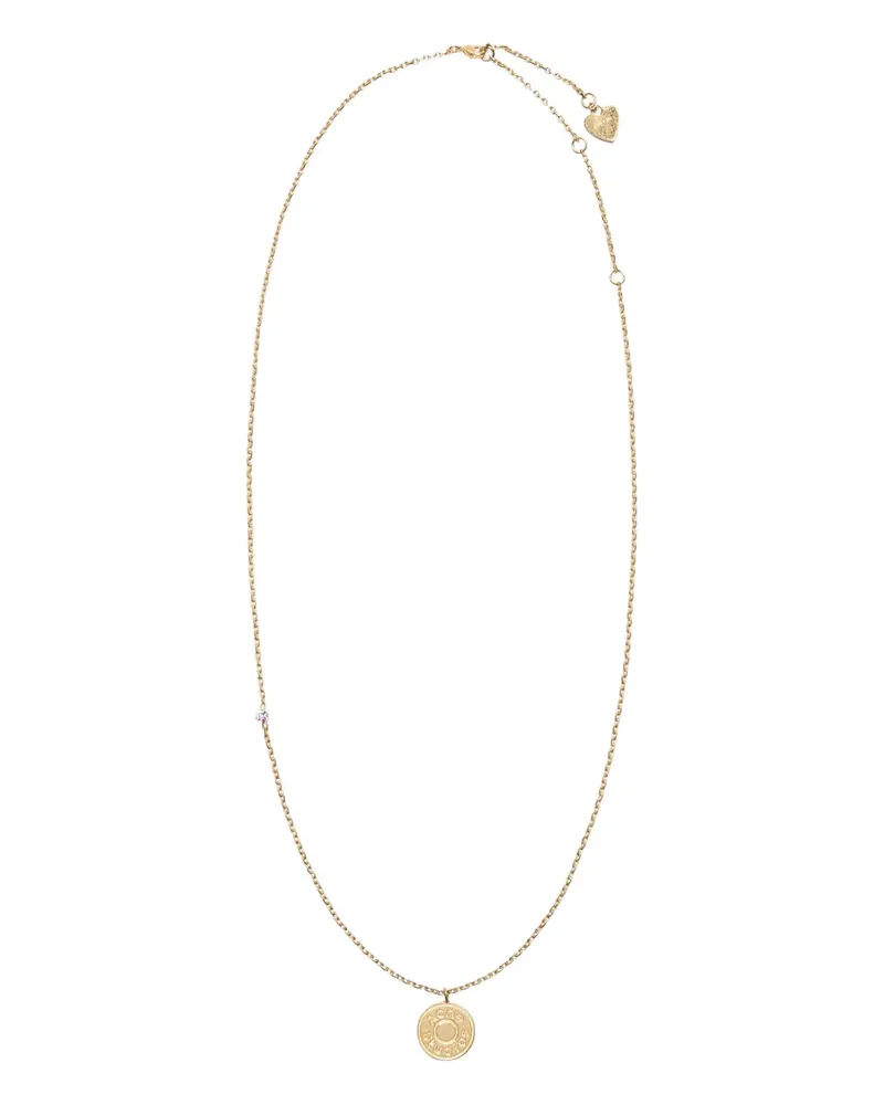 Acne Studios coin-charm necklace - Gold Gold