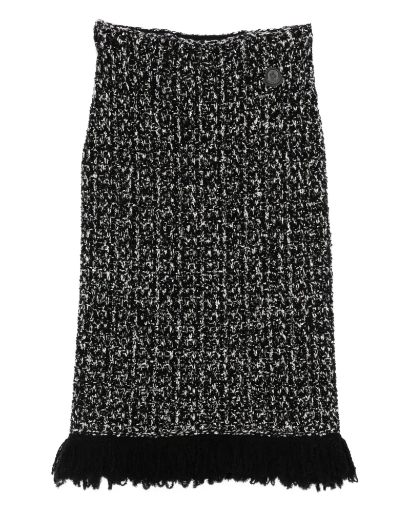 Moncler fringed-detail skirt - Schwarz Schwarz