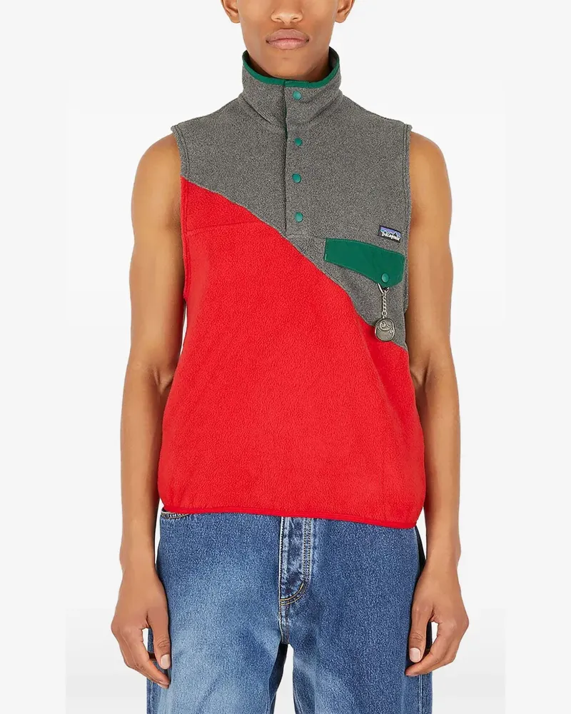 (di)vision panelled fleece vest - Rot Rot
