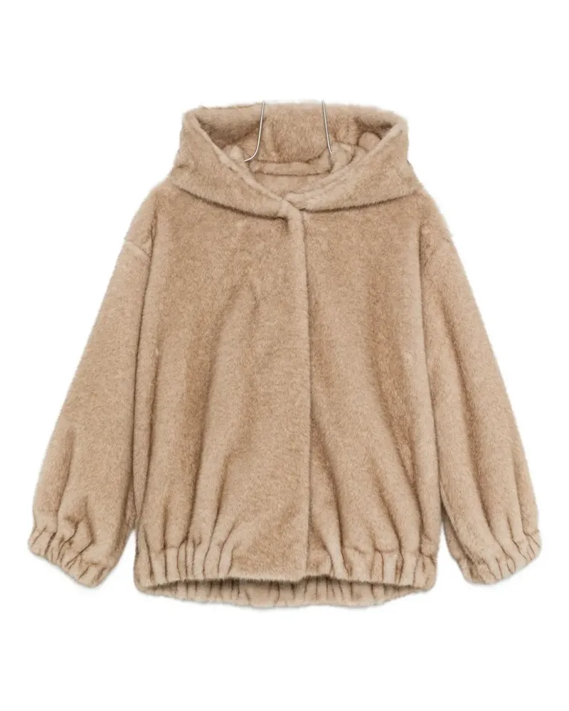 Antonelli Firenze hooded faux-fur coat - Nude Nude