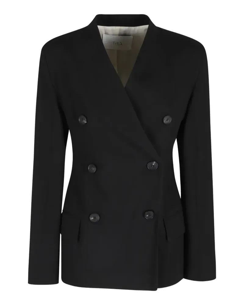 TELA Cles double-breasted blazer - Schwarz Schwarz
