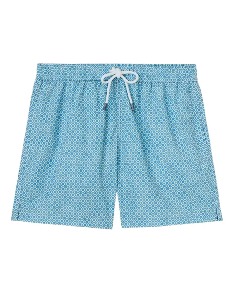 Fedeli Madeira Badeshorts mit Print - Blau Blau