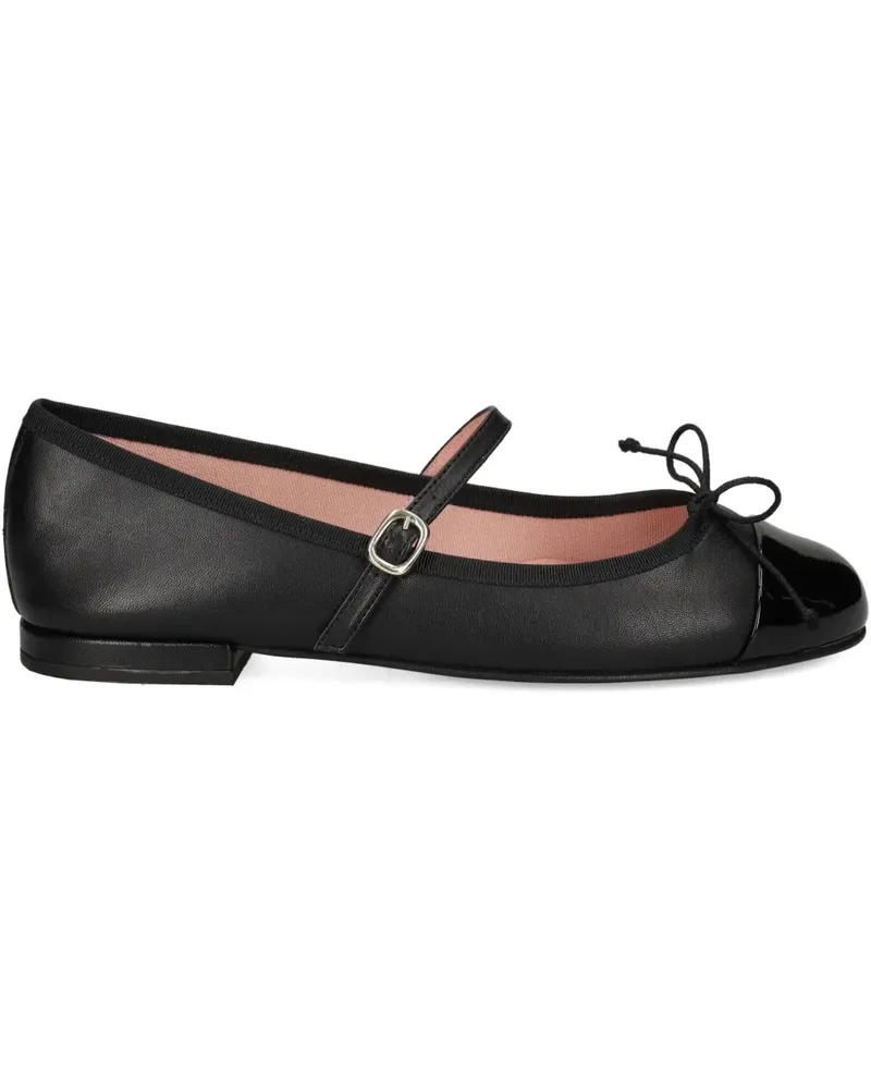Pretty Ballerinas Irma Ballerinas mit Schleife - Schwarz Schwarz