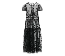 Nanna Kleid mit Pailletten - Schwarz