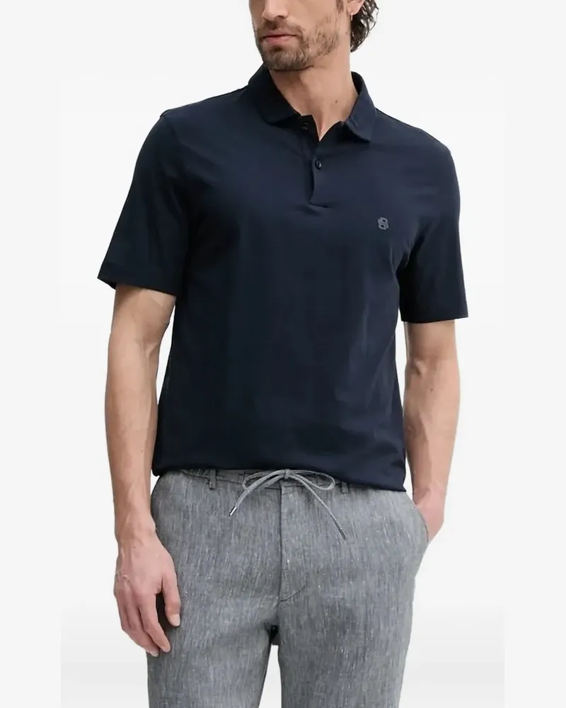 HUGO BOSS Poloshirt mit kurzen Ärmeln - Blau Blau