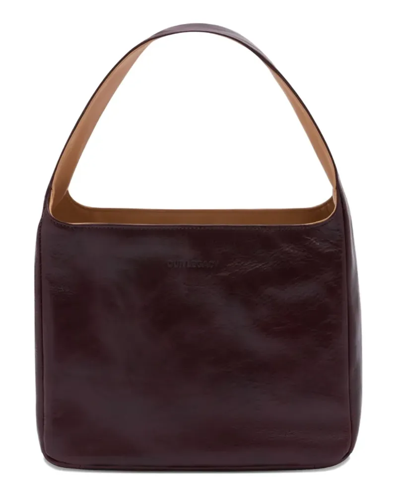 Our Legacy Brick leather shoulder bag - Braun Braun