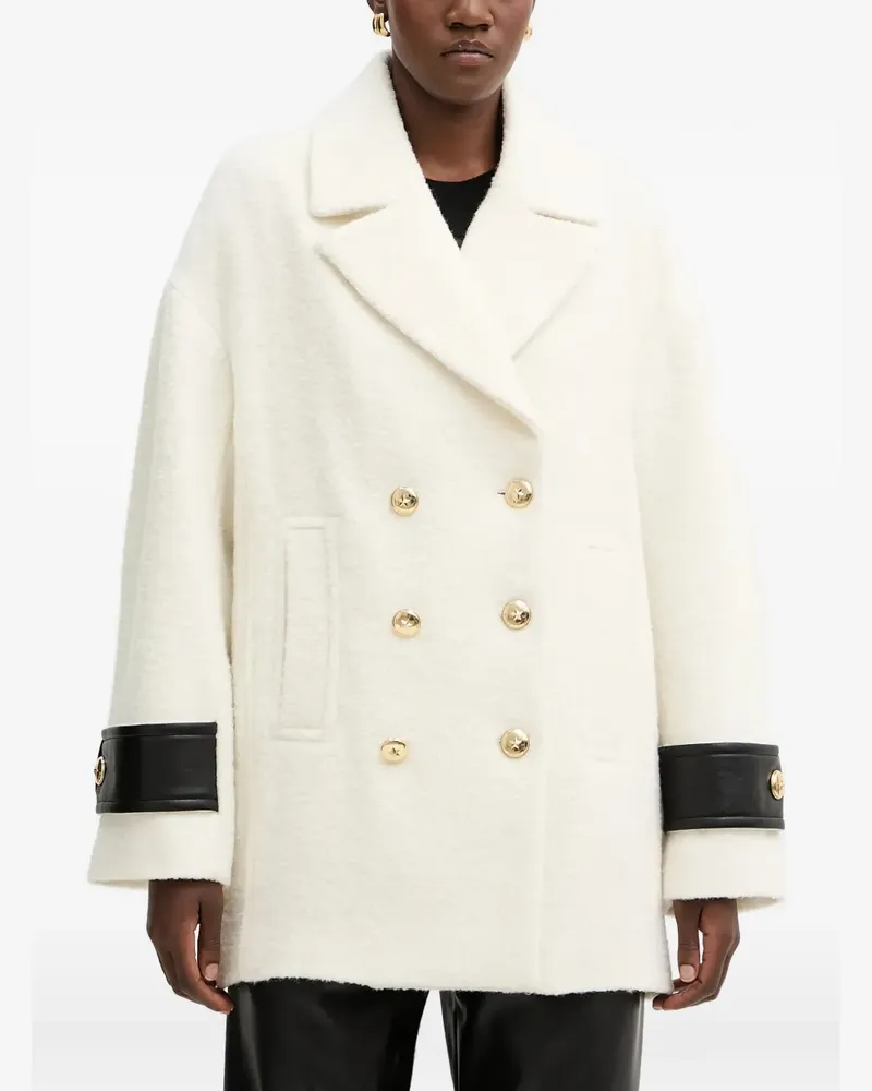 Pinko Geknöpfte Cabanjacke - Weiß Weiß