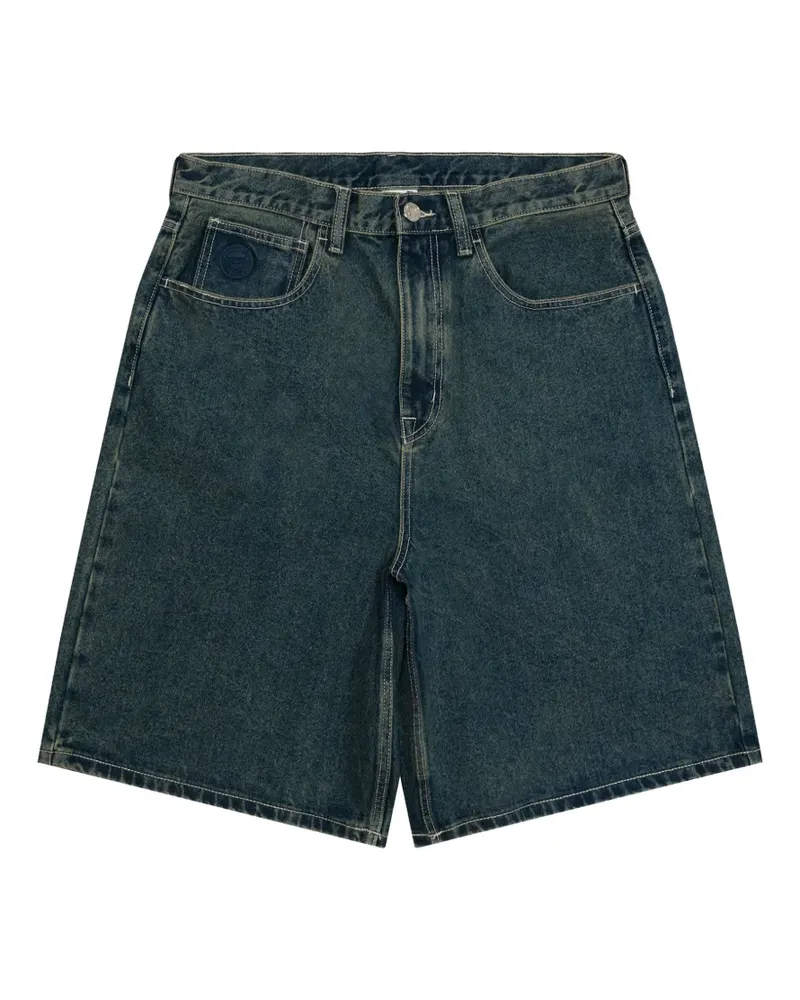 BAPE Jeans-Shorts mit Logo-Stickerei - Blau Blau