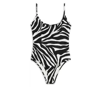 Badeanzug mit Zebra-Print