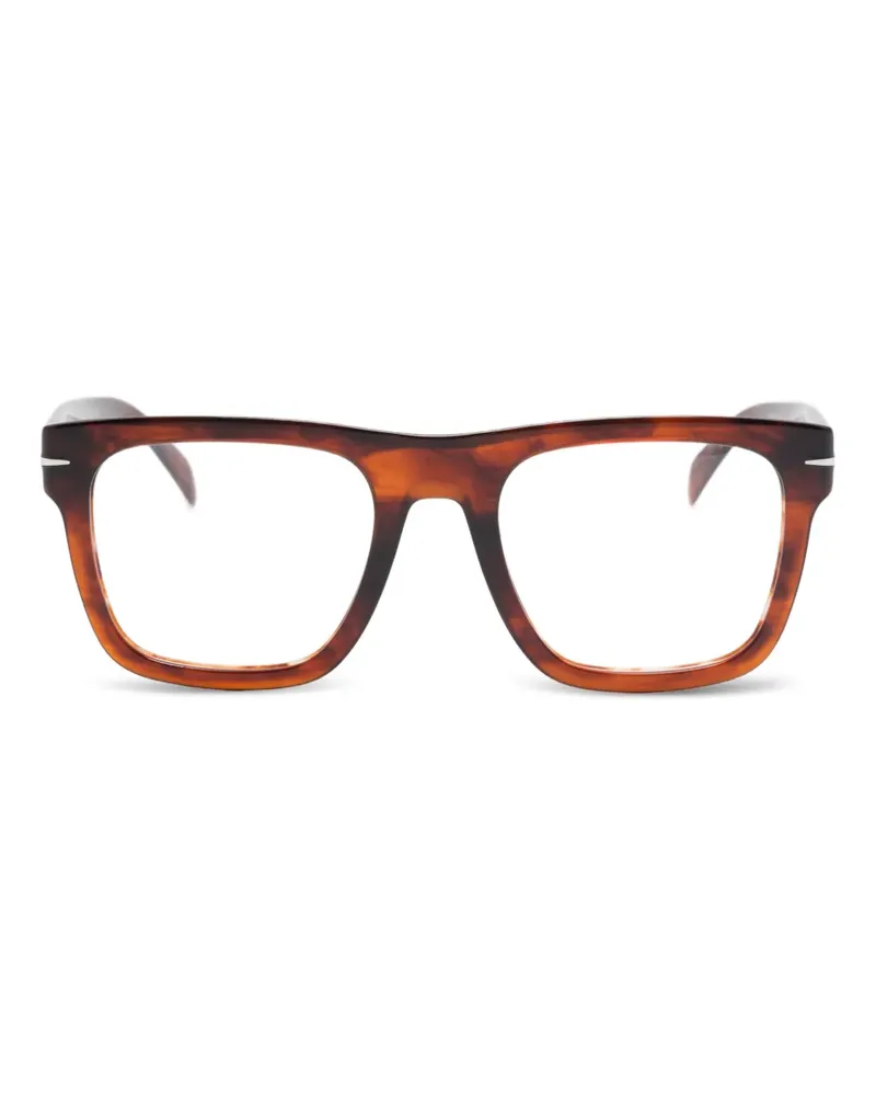 EYEWEAR by DAVID BECKHAM Brille mit eckigem Gestell - Braun Braun