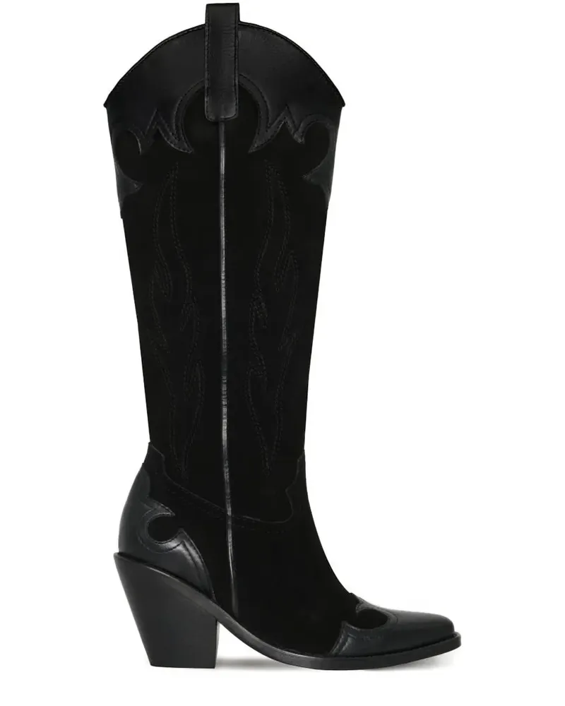 Johanna Ortiz Western Legacy Stiefel aus Leder - Schwarz Schwarz