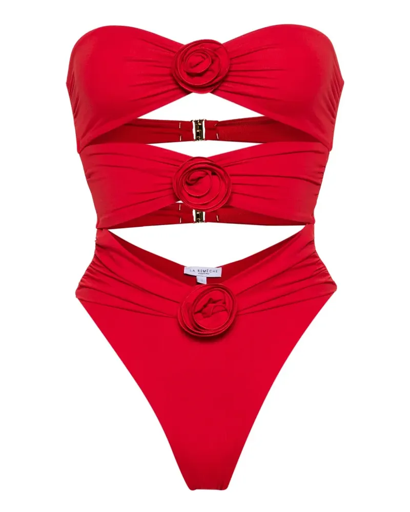 La Reveche Vesna Badeanzug mit Cut-Out - Rot Rot
