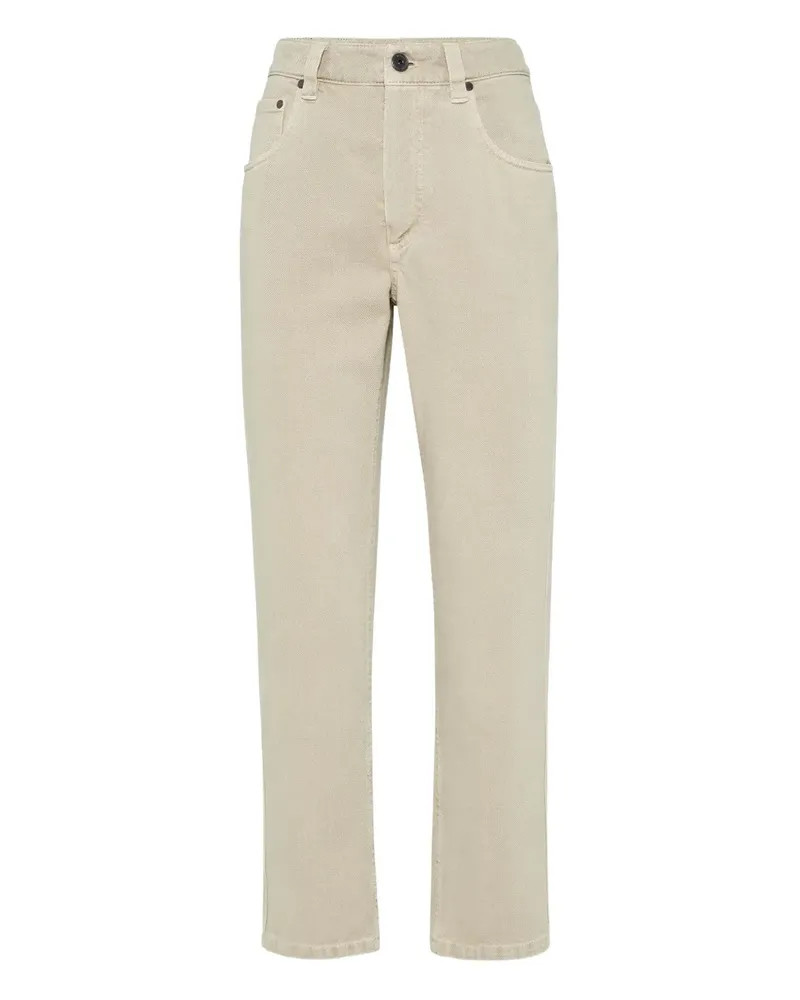 Brunello Cucinelli Hose mit geradem Bein - Nude Nude