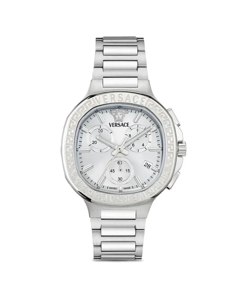 Versace V-Chrono 40mm - Silber Silber