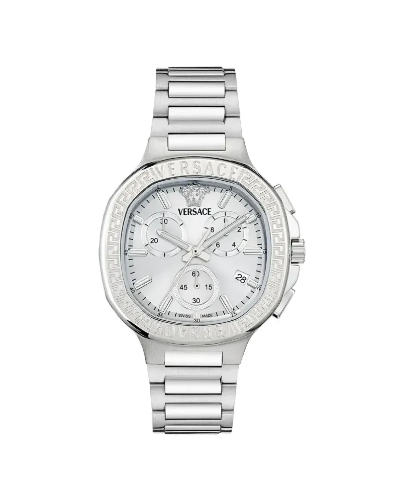 Versace V-Chrono 40mm - Silber Silber