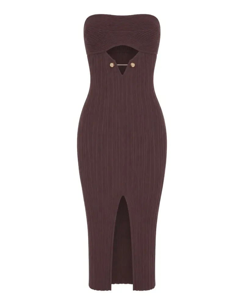 Cult Gaia CHRISTY cut-out midi dress - Braun Braun