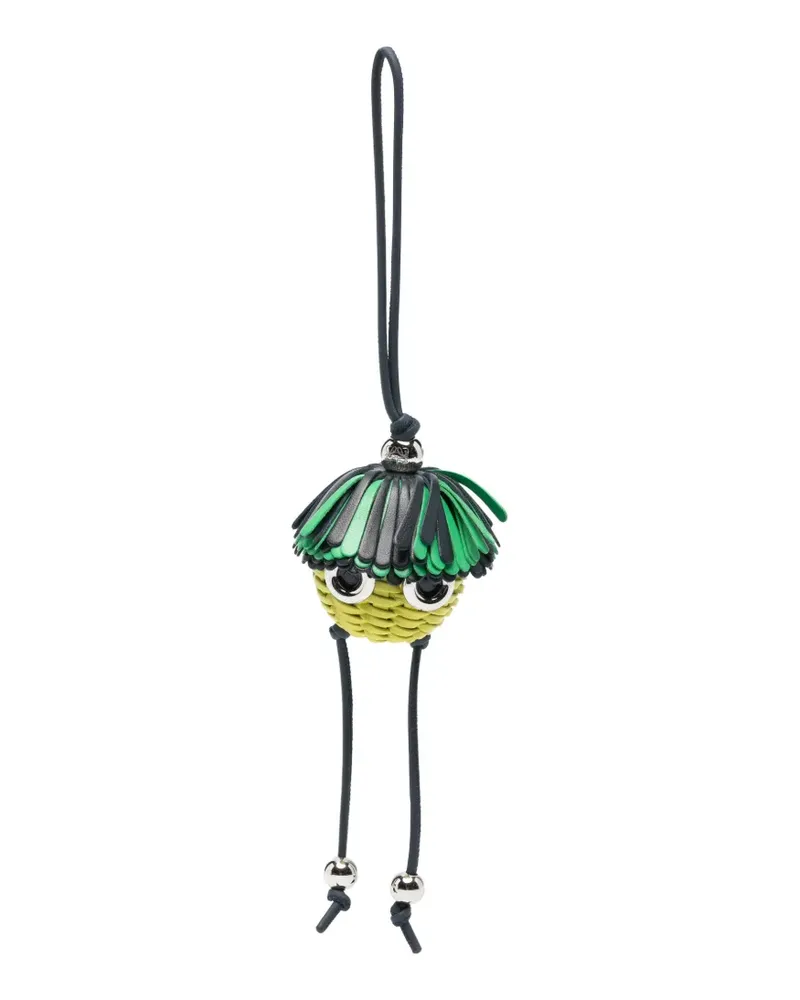Loewe Taschenanhänger mit Apfel-Marionette - Grün Grün