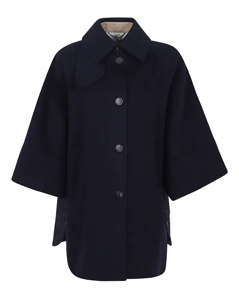 Max Mara Rufo Mantel - Blau Blau