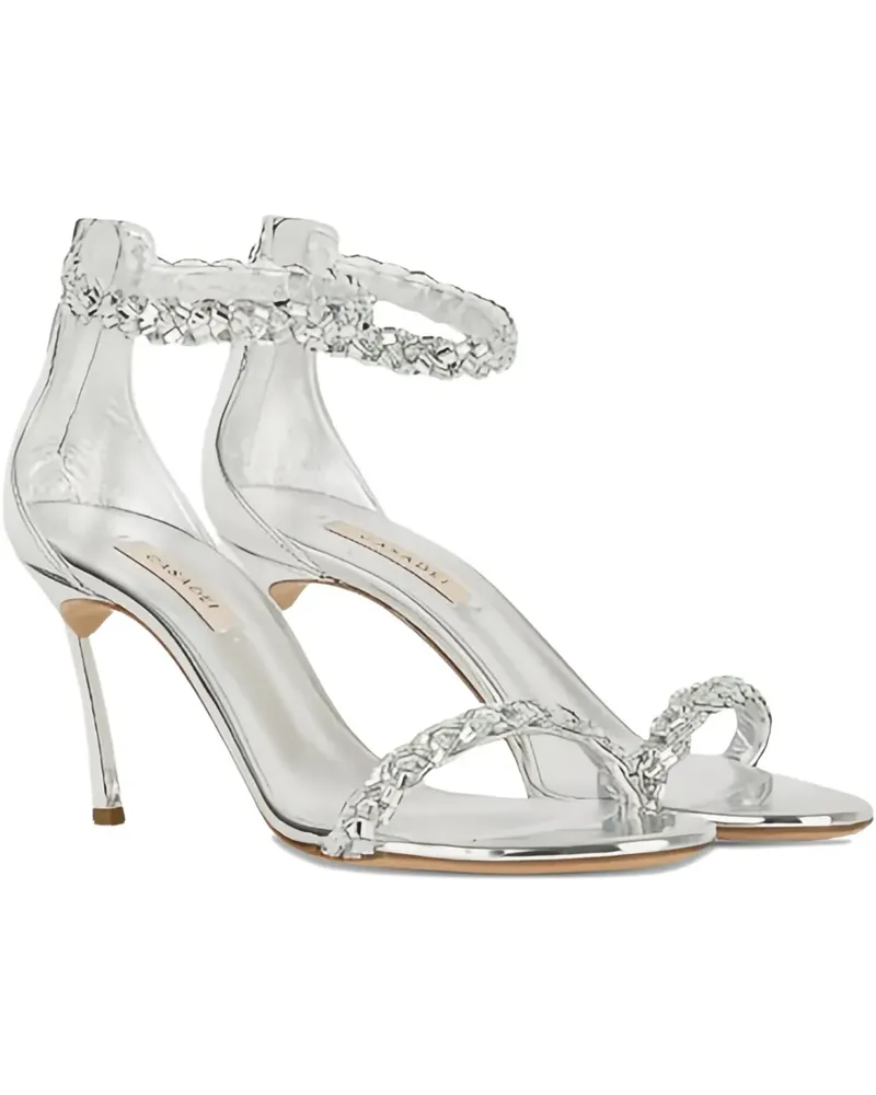Casadei Starsway crystal-embellished sandals - Silber Silber