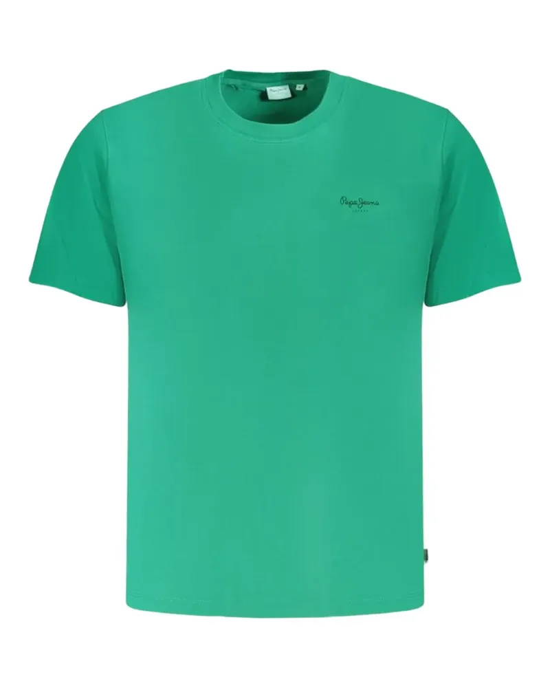 Pepe Jeans logo-print crew-neck T-shirt - Grün Grün