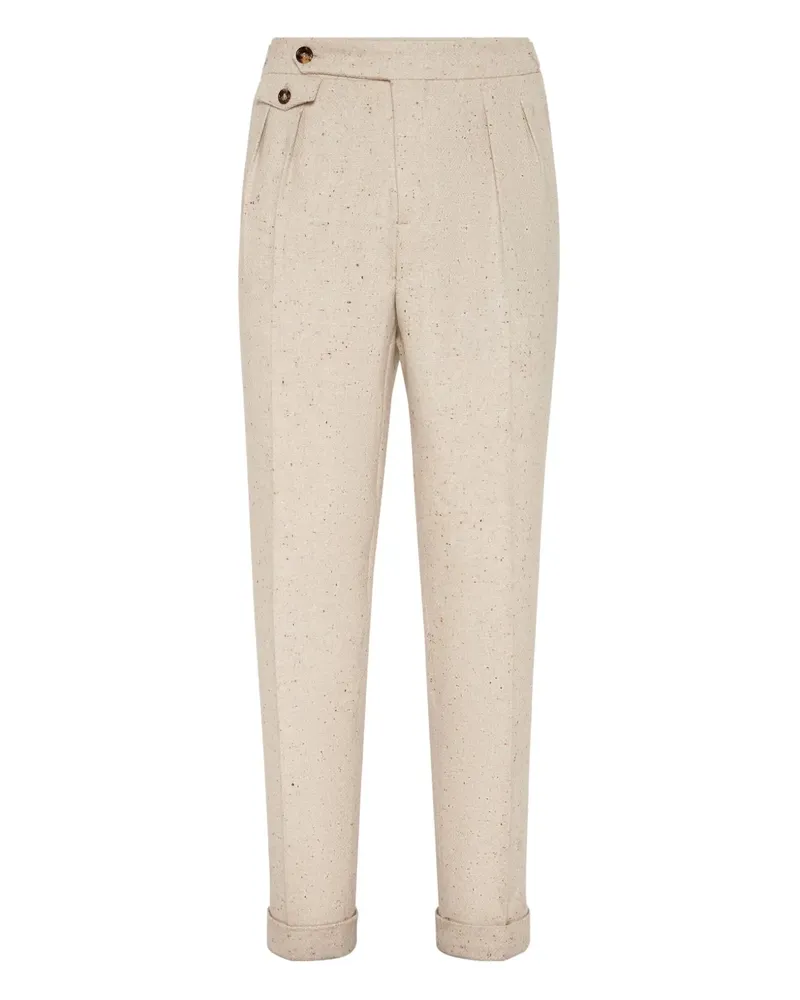 Brunello Cucinelli Hose mit Bügelfalten - Nude Nude