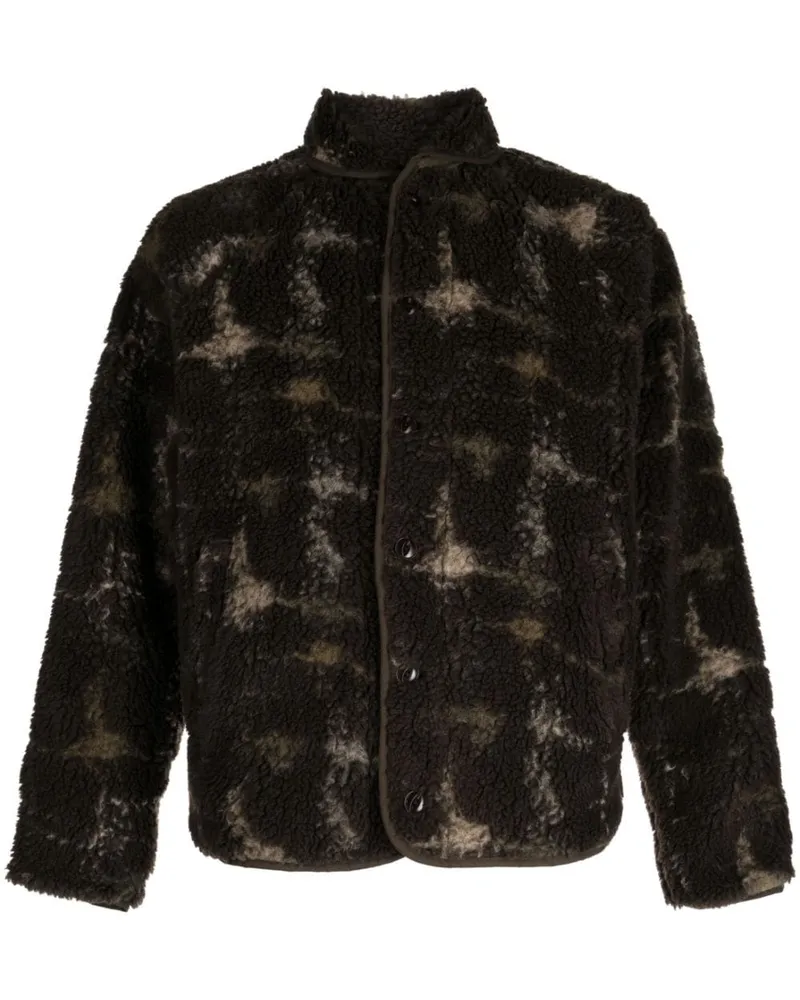 YMC Jacke mit abstraktem Print Grün