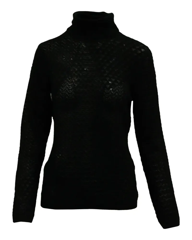 Diane von Furstenberg turtleneck knit sweater - Schwarz Schwarz