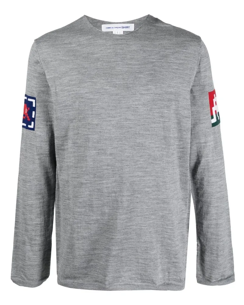 Comme des Garçons Klassischer Intarsien-Pullover - Grau Grau