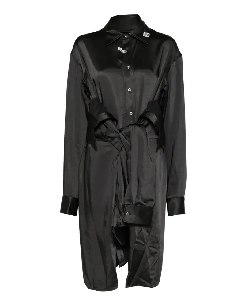 MIHARAYASUHIRO Kleid im Hemdstil - Schwarz Schwarz